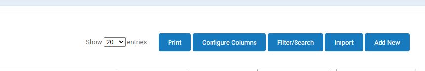 Issues toolbar with the Import and Add New buttons